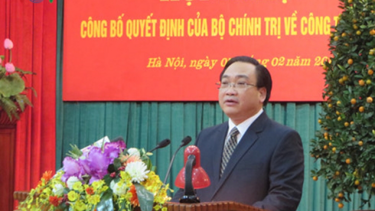 Ủy viên Bộ Chính trị, Phó Thủ tướng Hoàng Trung Hải được phân công làm Bí thư Thành ủy Hà Nội (Thời sự trưa 5/2/2016)