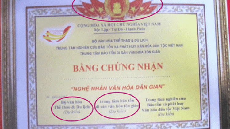 Bộ Văn hóa, Thể thao và Du lịch khẳng định không tham gia đồng tổ chức Lễ vinh danh và cấp bằng công nhận “nghệ nhân văn hoa dân gian” (Thời sự đêm 27/11/2015)