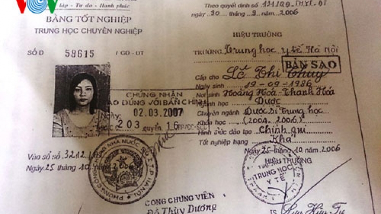 Thấy gì từ vụ 20 cán bộ y tế Thanh Hóa dùng bằng giả.