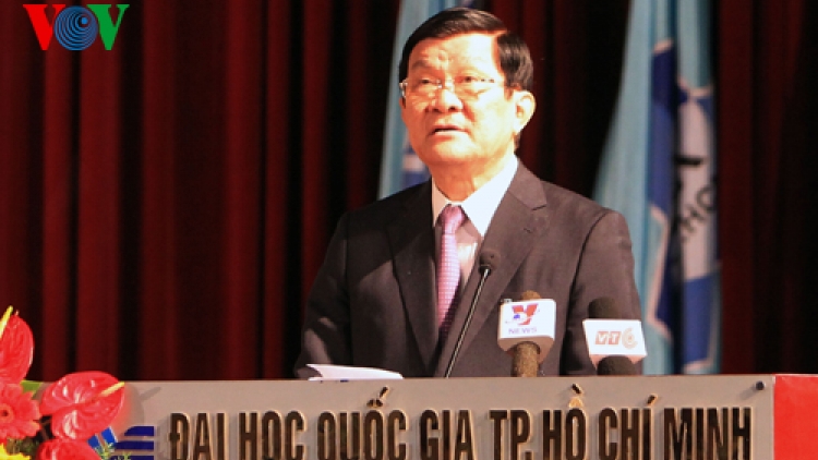 Thời sự chiều ngày 27/01/2015: Chủ tịch nước Trương Tấn Sang dự lễ kỷ niệm 20 năm thành lập Đại học quốc gia thành phố Hồ Chí Minh