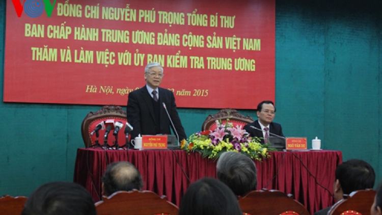 Thời sự chiều ngày 09/02/2015: Tổng Bí thư Nguyễn Phú Trọng làm việc với Ủy ban Kiểm tra Trung ương.