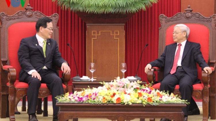 Thời sự chiều ngày 18/3/2015: Tổng Bí thư Nguyễn Phú Trọng tiếp Chủ tịch Quốc hội Hàn Quốc Châng Ưi Hoa đang ở thăm chính thức Việt Nam.