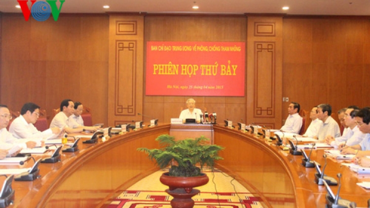 Thời sự chiều ngày 25/4/2015: Tổng Bí thư Nguyễn Phú Trọng chủ trì phiên họp thứ 7 Ban Chỉ đạo Trung ương về phòng chống tham nhũng.