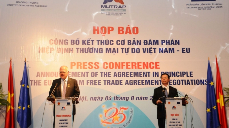 Kết quả đàm phán Hiệp định Thương mại Tự do giữa Việt Nam và EU (Kinh tế ngày 11/8/2015)