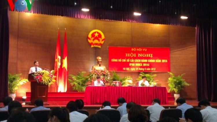 Chỉ số cải cách hành chính năm 2014 của các bộ ngành địa phương.