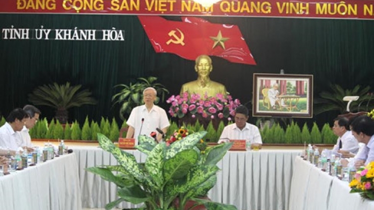 Tổng bí thư Nguyễn Phú Trọng làm việc tại tỉnh Khánh Hòa (Thời sự chiều 4/5/2016)
