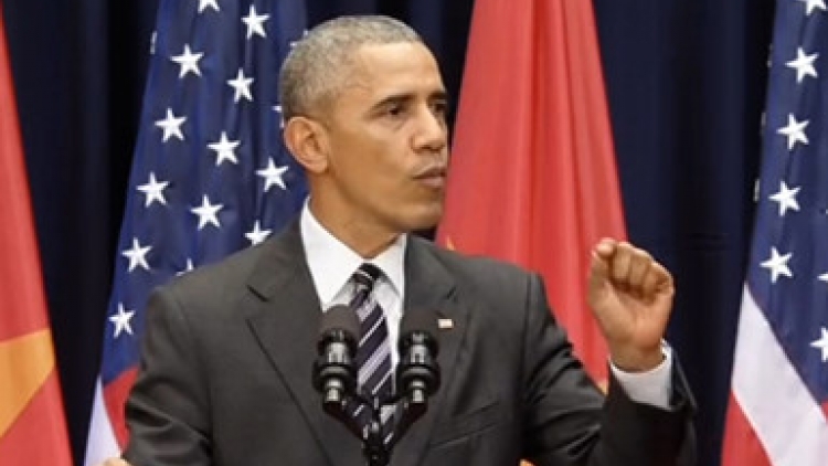 Hôm nay, Tổng thống Hoa Kỳ Barack Obama có bài phát biểu tại Trung tâm Hội nghị Quốc gia Mỹ Đình, Hà Nội. (Thời sự trưa 24/5/2016)