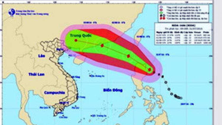 Bão Nida với sức gió mạnh cấp 15, cấp 16 dự kiến sẽ đi vào biển Đông trong đêm nay (Thời sự đêm 31/7/2016)