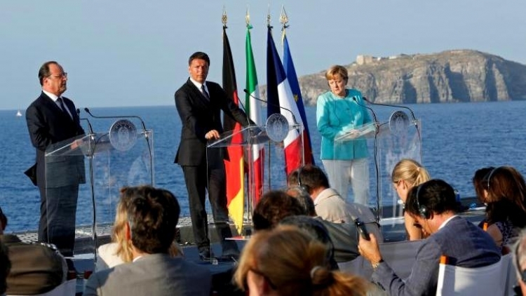 Bộ 3 Đức, Pháp, Italia họp bàn về tương lai EU hậu Brexit. (23/8/2016)