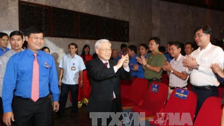 Tổng Bí thư Nguyễn Phú Trọng dự và phát biểu tại Đại hội Thanh niên tiên tiến làm theo lời Bác lần thứ 4. (Thời sự trưa 29/8/2016)