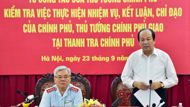 Bộ trưởng, Chủ nhiệm Văn phòng chính phủ Mai Tiến Dũng yêu cầu Thanh tra Chính phủ phải thay đổi lề lối làm việc, đồng thời công khai với dư luận về những việc bị chậm trễ (Thời sự chiều 23/9/2016)