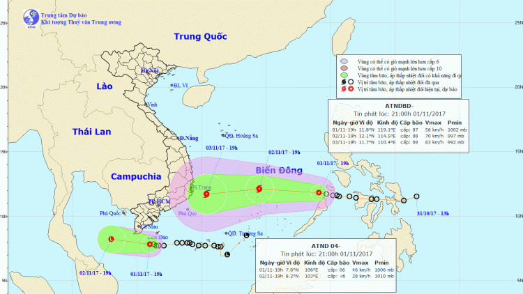 Thủ tướng Chính phủ có Công điện yêu cầu các bộ, ngành, địa phương, ứng phó khẩn cấp với áp thấp nhiệt đới và mưa lũ. (Thời sự đêm 01/11/2017)