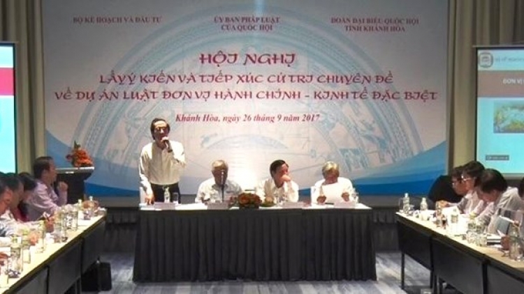 Xây dựng Luật đơn vị hành chính kinh tế đặc biệt, đoạn tuyệt với tư duy "xấu đều hơn tốt lỏi" (14/11/2017)