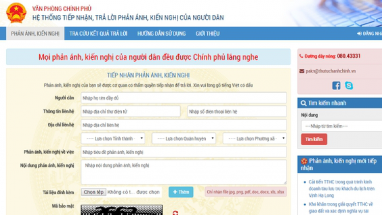 Lắng nghe tiếng người dân (8/4/2017)