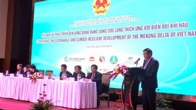 Hội nghị "Phát triển bền vững Đồng bằng sông Cửu Long thích ứng với biến đổi khí hậu": Xem xét, đánh giá toàn diện các thách thức, yêu cầu phát triển. (Thời sự trưa 26/9/2017)