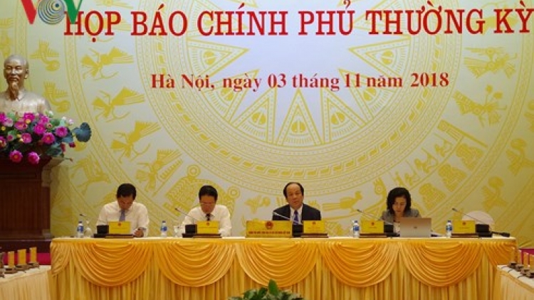 Bộ Công an khẳng định quy định của Luật An ninh mạng phù hợp với thông lệ quốc tế tại buổi họp báo Chính phủ thường kỳ tháng 10 diễn ra vào chiều nay (Thời sự đêm 3/11/2018)