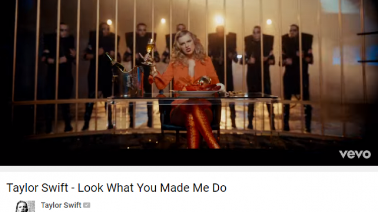 Ca khúc "Look What You Make Me Do" của Taylor Swift chính thức cán mốc 1 tỷ lượt xem trên YouTube (28/12/2018)