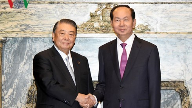 Chủ tịch nước Trần Đại Quang hội kiến với Chủ tịch Hạ viện Nhật Bản Tadamori Oshima (Thời sự 12h 1/6/2018)