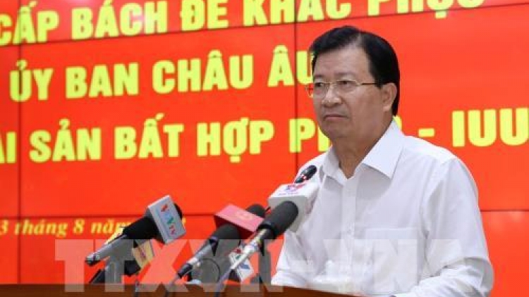 Phó Thủ tướng Trịnh Đình Dũng chủ trì Hội nghị tìm giải pháp gỡ ‘thẻ vàng’ cho thuỷ sản Việt Nam (Thời sự trưa 3/8/2018)