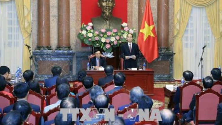 Chủ tịch nước Trần Đại Quang: Ngành ngoại giao cần tiếp tục đổi mới tư duy trong bối cảnh mới của tình hình thế giới và cuộc cách mạng công nghiệp lần thứ tư (Thời sự đêm 14/8/2018)