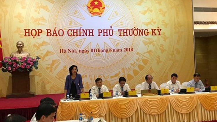 Họp báo thường kỳ Chính phủ tháng 7/2018 (2/8/2018)