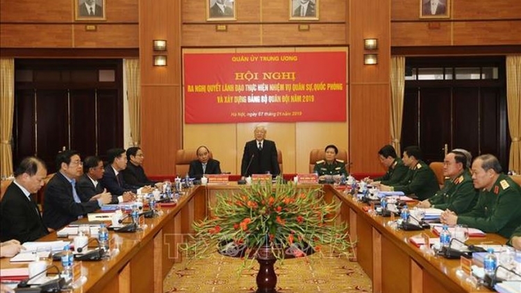 Tổng Bí thư, Chủ tịch nước Nguyễn Phú Trọng chủ trì Hội nghị Quân ủy Trung ương (Thời sự trưa 7/1/2019)