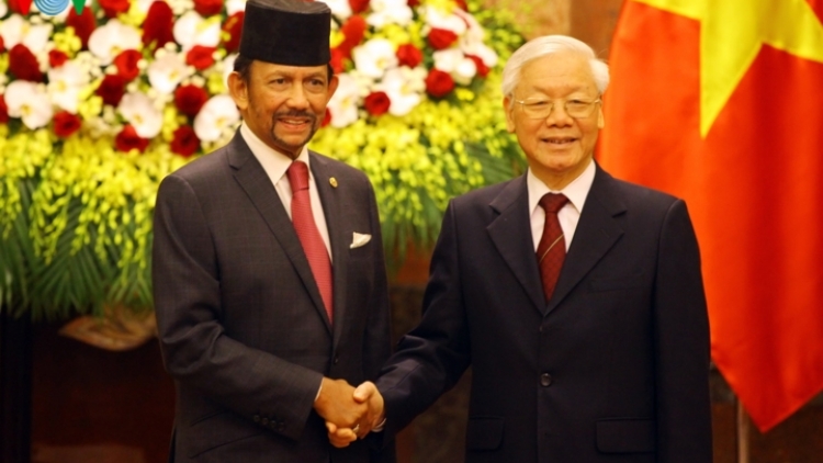 Tổng Bí thư, Chủ tịch nước đón và hội đàm với Quốc vương Brunei (Thời sự trưa 27/3/2019)