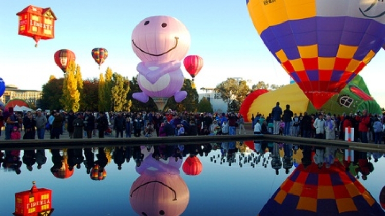 Lễ hội khinh khí cầu Canberra ở Australia (11/3/2019)