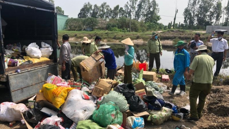 Đồng Tháp tổ chức tiêu hủy tang vật vi phạm hành chính trên 650 triệu đồng (16/5/2019)