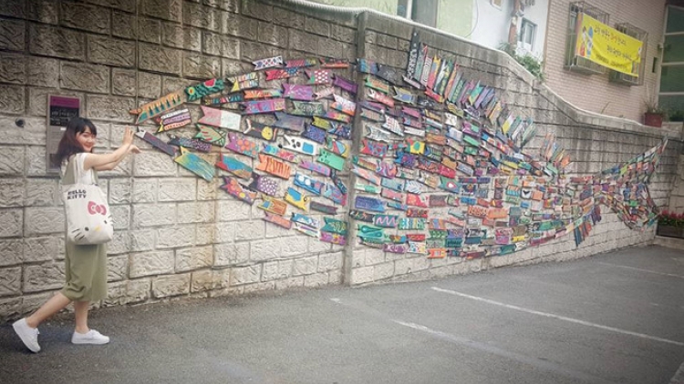 Làng văn hóa Gamcheon, nơi được mệnh danh là “Santorini của Hàn Quốc” (27/8/2019)
