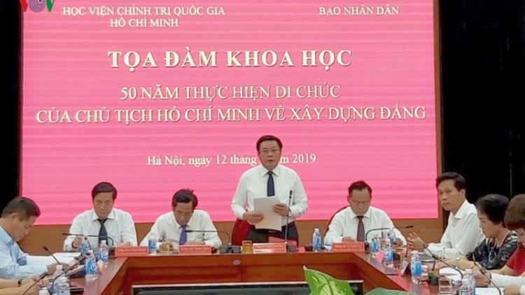 THỜI SỰ 12H TRƯA 12/8/2019: Tọa đàm “50 năm thực hiện Di chúc của Chủ tịch Hồ Chí Minh về xây dựng Đảng”.