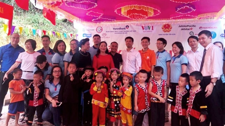 Khánh thành Trường Mầm non Thôn Cả, xã Công Đa, huyện Yên Sơn, tỉnh Tuyên Quang: Món quà ý nghĩa dành cho các em nhỏ miền núi (4/9/2019)