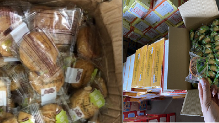 Quản lý thị trường Hà Nội tạm giữ hàng trăm bánh trung thu do nước ngoài sản xuất không hóa đơn chứng từ (25/8/2020)