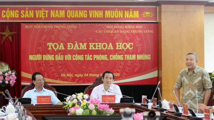 Vai trò, trách nhiệm của người đứng đầu trong phòng, chống tham nhũng. (11/09/2020)