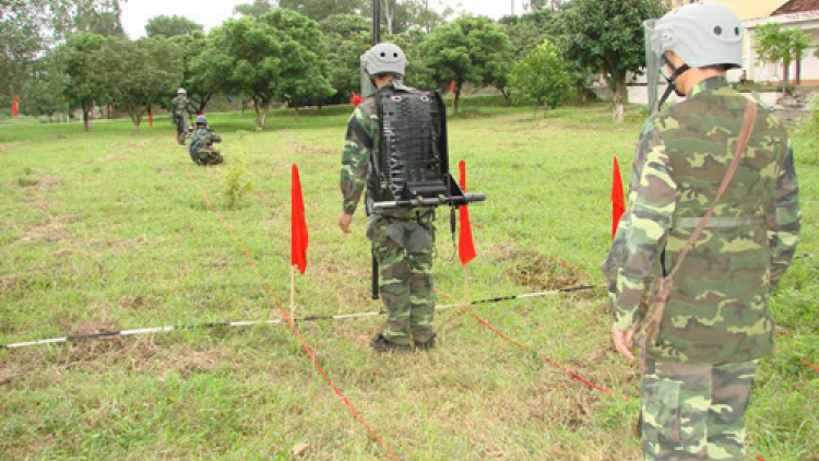 Binh Chủng công binh đảm bảo an toàn ĐH Đại biểu toàn quốc lần thứ XIII của Đảng (28/1/2021)