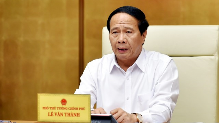 Phó Thủ tướng Lê Văn Thành chủ trì họp về lưu thông hàng hóa, hành khách và phục hồi sản xuất (20/10/2021)