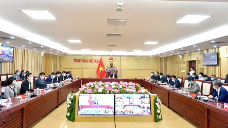 Phó Thủ tướng Lê Văn Thành chủ trì hội nghị về tình hình thực hiện dự án cao tốc Bắc-Nam phía Đông (11/12/2021)