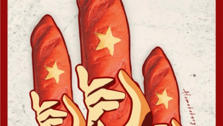 Độc đáo "bánh mỳ Tổ quốc" (10/3/2021)