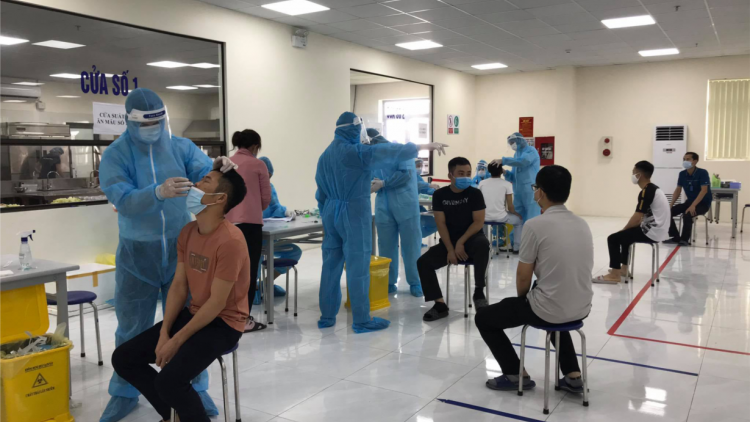 Bắc Giang: Chủ động, quyết liệt phòng chống dịch COVID-19 tại KCN (13/5/2021)