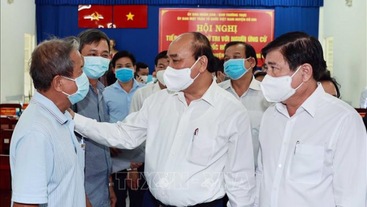 THỜI SỰ 12H TRƯA 10/5/2021: CT nước Nguyễn Xuân Phúc cùng các ứng cử viên Đại biểu QH khóa XV tiếp xúc cử tri, vận động bầu cử tại huyện Củ Chi và huyện Hóc Môn, TPHCM