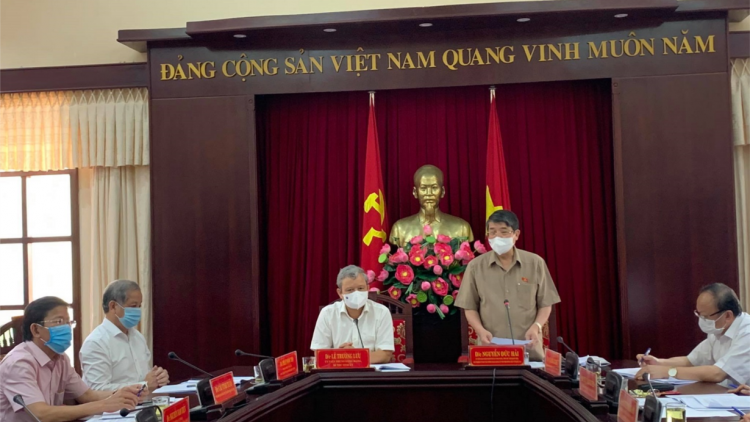 Phó Chủ tịch Quốc hội Nguyễn Đức Hải kiểm tra công tác bầu cử tại Huế (04/05/2021)