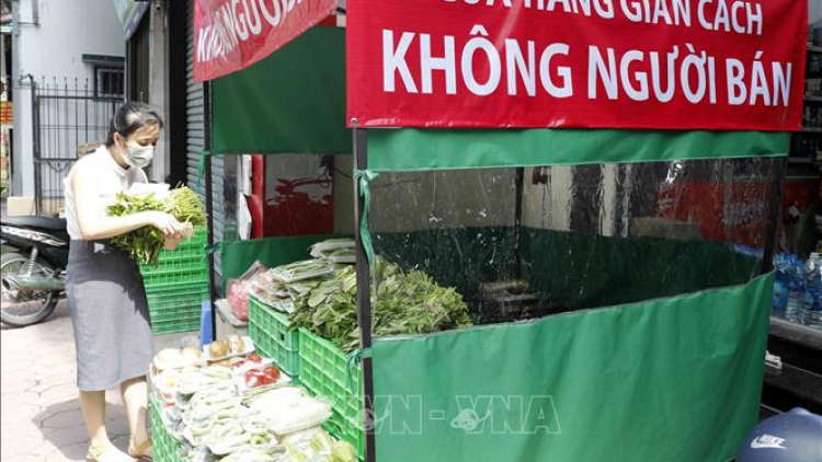 Cửa hàng không người bán đảm bảo an toàn phòng chống dịch (25/8/2021)