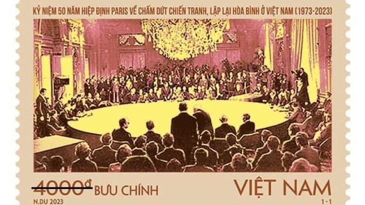 Phát hành bộ tem “Kỷ niệm 50 năm Hiệp định Paris về chấm dứt chiến tranh, lập lại hòa bình ở Việt Nam” (27/1/2023)