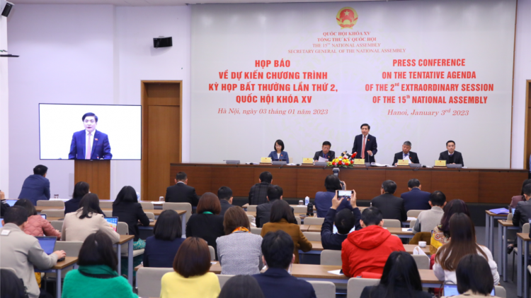 Kỳ họp bất thường lần thứ 2 khai mạc ngày 5/1/2023 (3/1/2023)