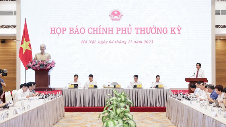 Họp báo Chính phủ thường kỳ tháng 10 (4/11/2023)