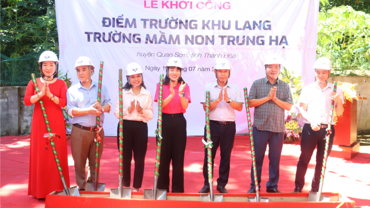 Quỹ Vì tầm vóc Việt xây mới điểm trường Khu Lang cho trẻ em nghèo tại Thanh Hoá (15/07/2023)