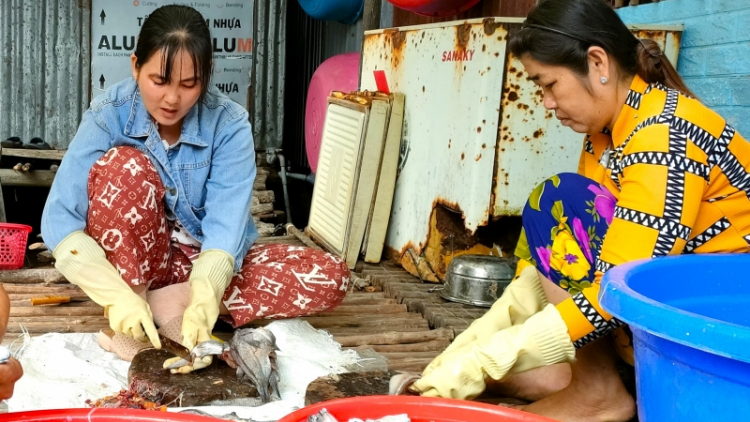 Cà Mau: Người dân Đất Mũi làm khô thòi lòi không đủ bán (24/3/2023)