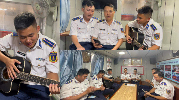 Phút thư giãn trên biển của những người lính Cảnh sát biển 3 (08+09/04/2023)