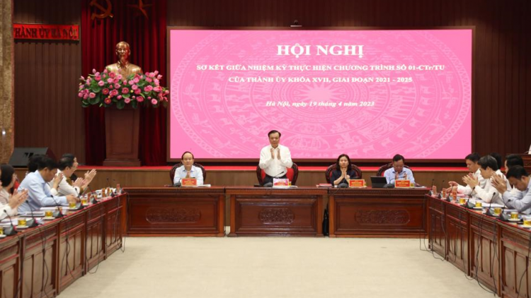 Sơ kết giữa nhiệm kỳ thực hiện chương trình 01 của Thành ủy Hà Nội: nhiều chỉ tiêu vượt kế hoạch (19/4/2023)
