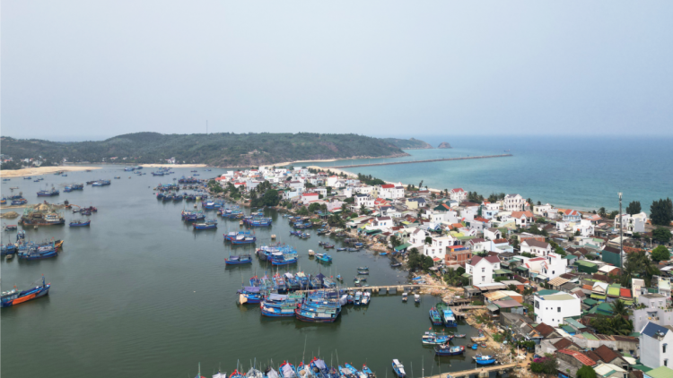 Cửa biển và luồng lạch vào cảng cá Tam Quan bị bồi lấp nghiêm trọng (26/4/2023)